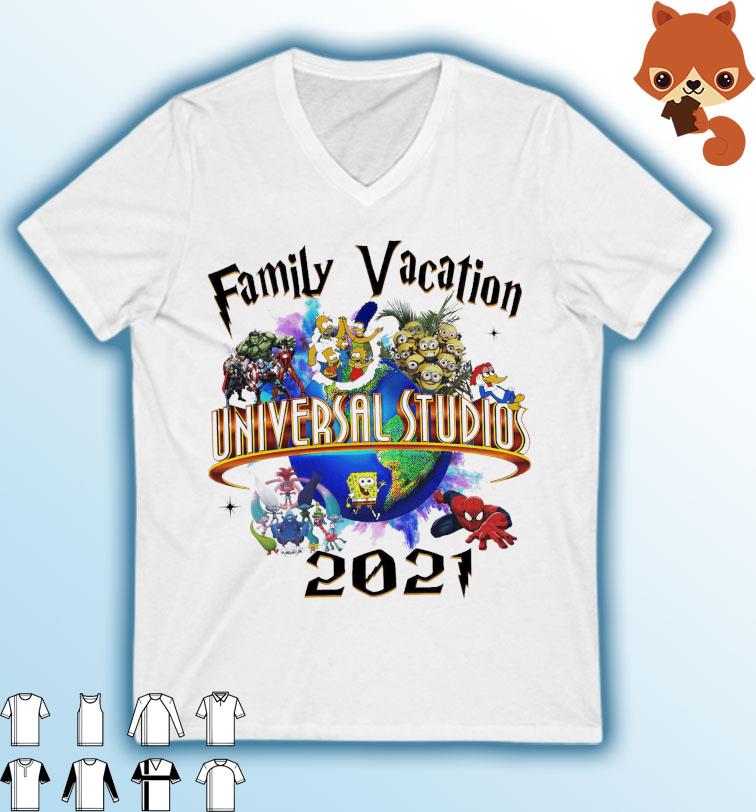 Download Family Vacation Universal Studios Characters 2021 Shirt Hoodie Sweater Long Sleeve And Tank Top