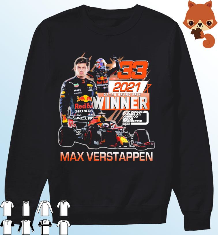 ingenieur Berri Toeschouwer Max Verstappen 2021 Qatar Grand Prix Winner Shirt, hoodie, sweater, long  sleeve and tank top