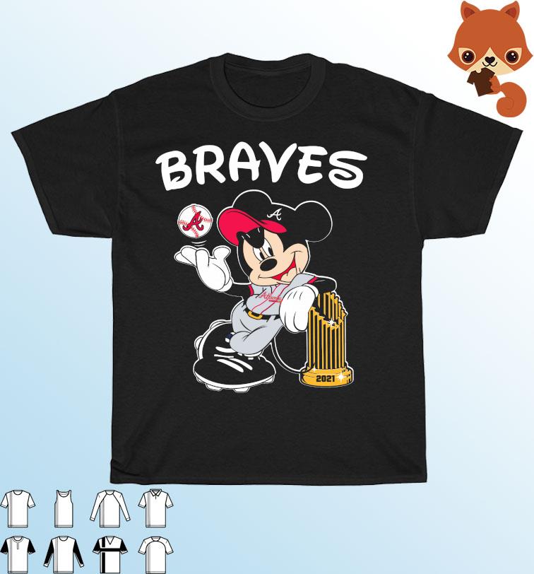 Mickey Mouse Atlanta Braves World Series Champions 2021 shirt