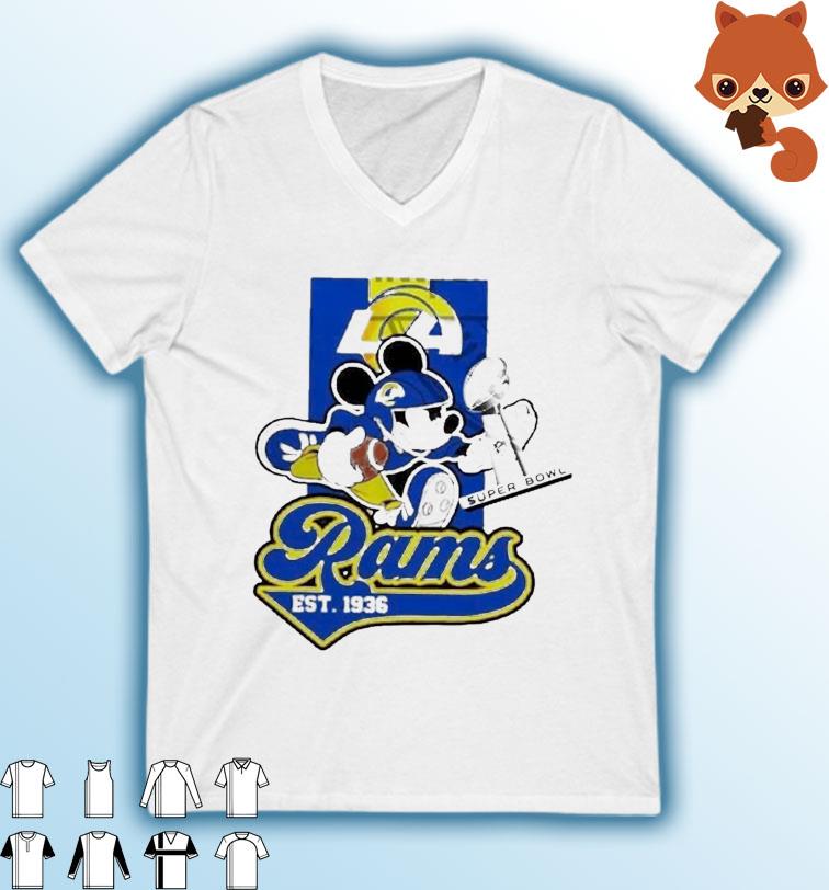 Mickey Mouse Los Angeles Rams Super Bowl 2022 Champions Shirt