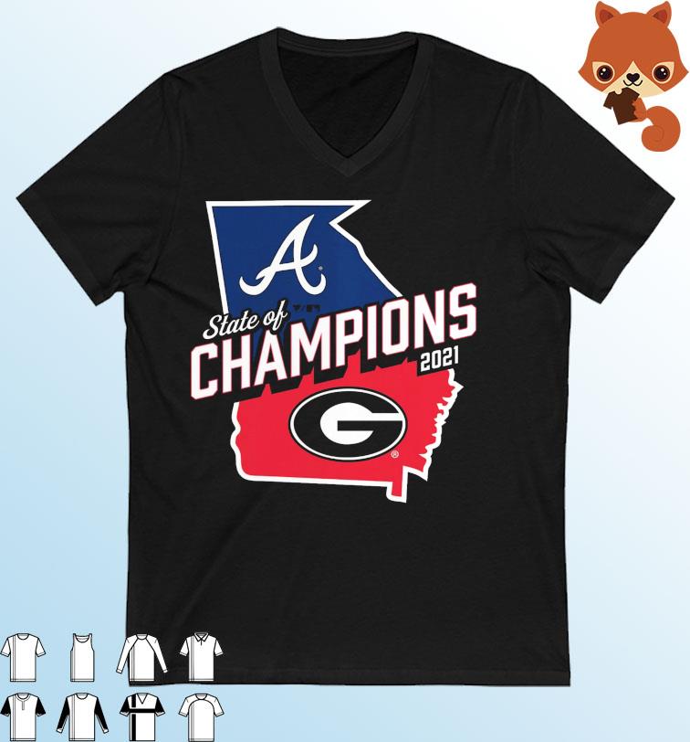 State of Champions 2021 Georgia And Braves T-Shirt, hoodie, sweater, long  sleeve and tank top