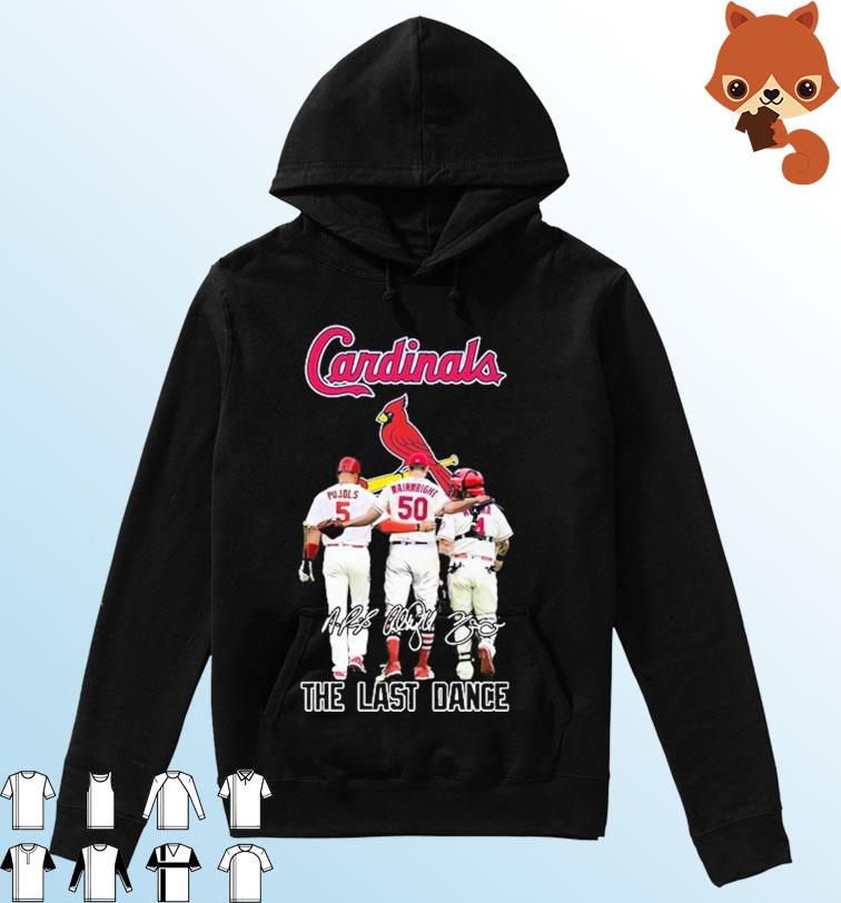 Official St Louis Cardinals Adam Wainwright Albert Pujols and Molina 2022 farewell  tour signatures t-shirt,Sweater, Hoodie, And Long Sleeved, Ladies, Tank Top
