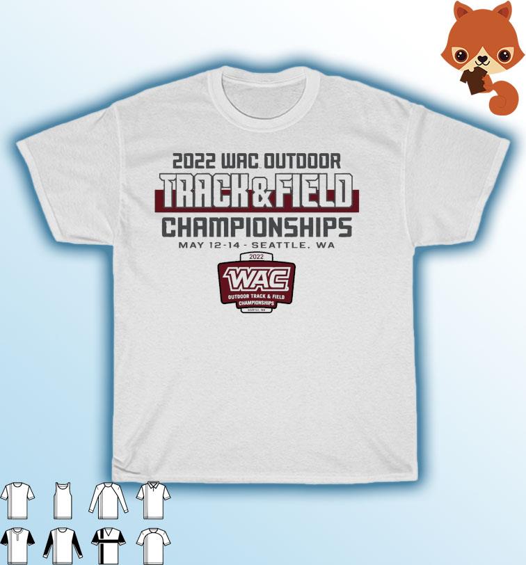 2022 WAC Western Athletic Outdoor Track & Field Championship sweater, long sleeve and tank top