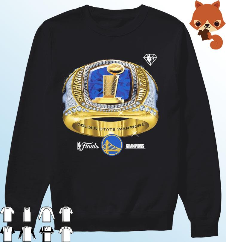 Golden State Warriors 4 Ring NBA Finals Champions shirt, hoodie, sweater,  long sleeve and tank top