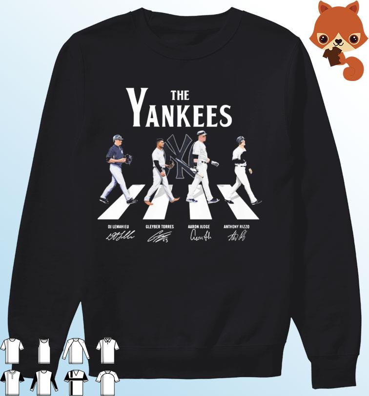 The Yankees abbey road signatures 2022 shirt, hoodie, sweater, long sleeve  and tank top