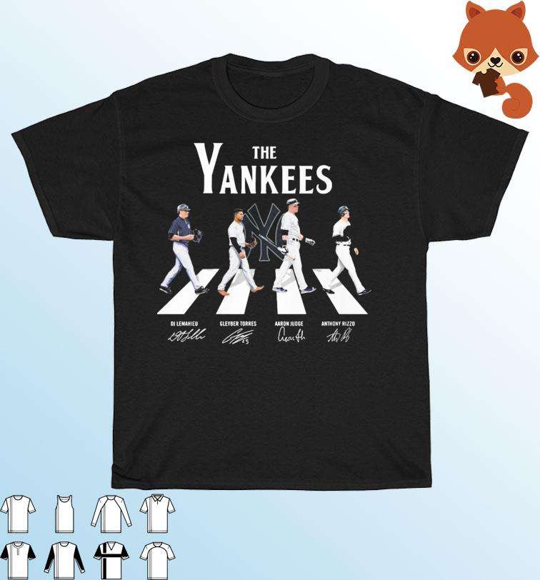 MLB The New York Yankees Baseball Team Abbey Road Signatures Shirt