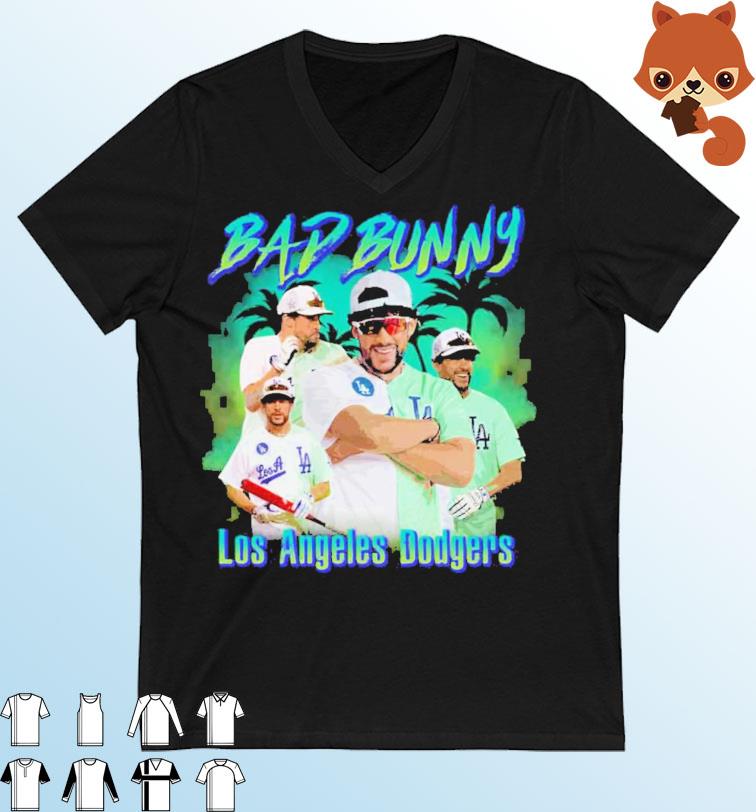 Bad Bunny Dodgers Shirt Los Angeles Dodgers Bad Bunny - T-shirts Low Price