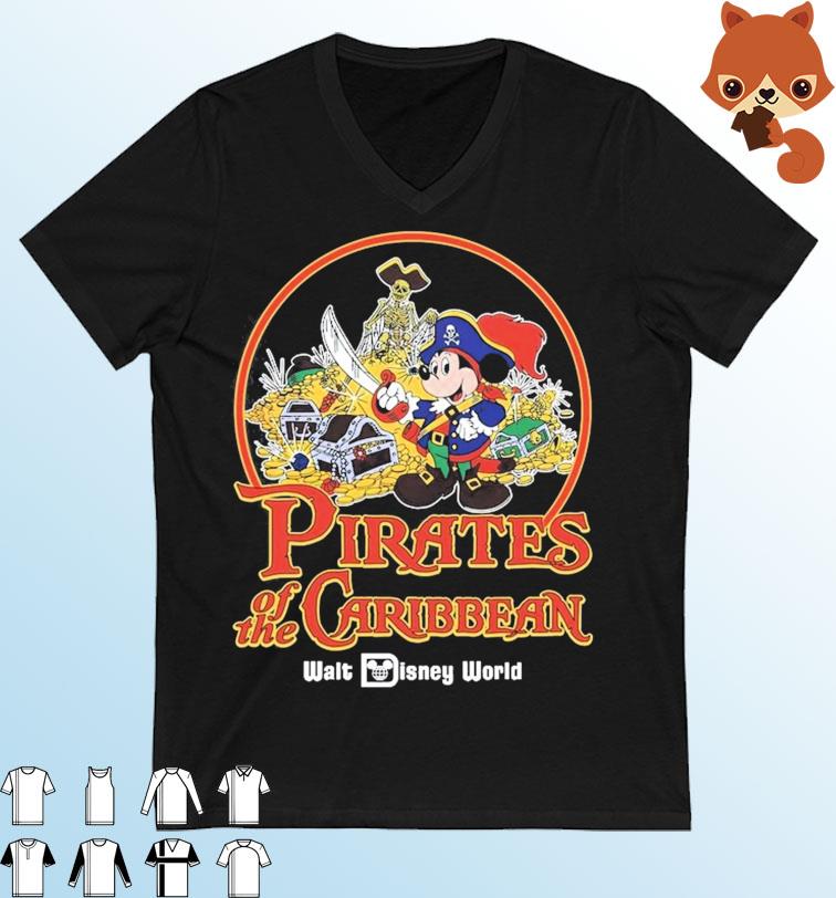 Walt Disney World Mickey Pirate Pirates of the Caribbean Shirt