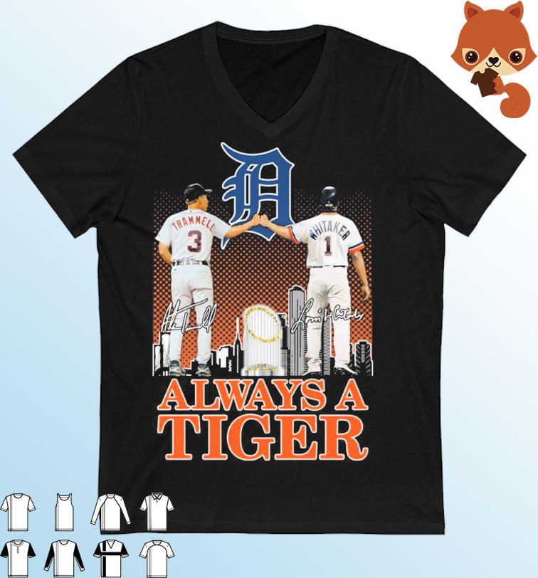 Lou Whitaker And Alan Trammell Always A Detroit Tigers Signatures Shirt,  hoodie, sweater, long sleeve and tank top