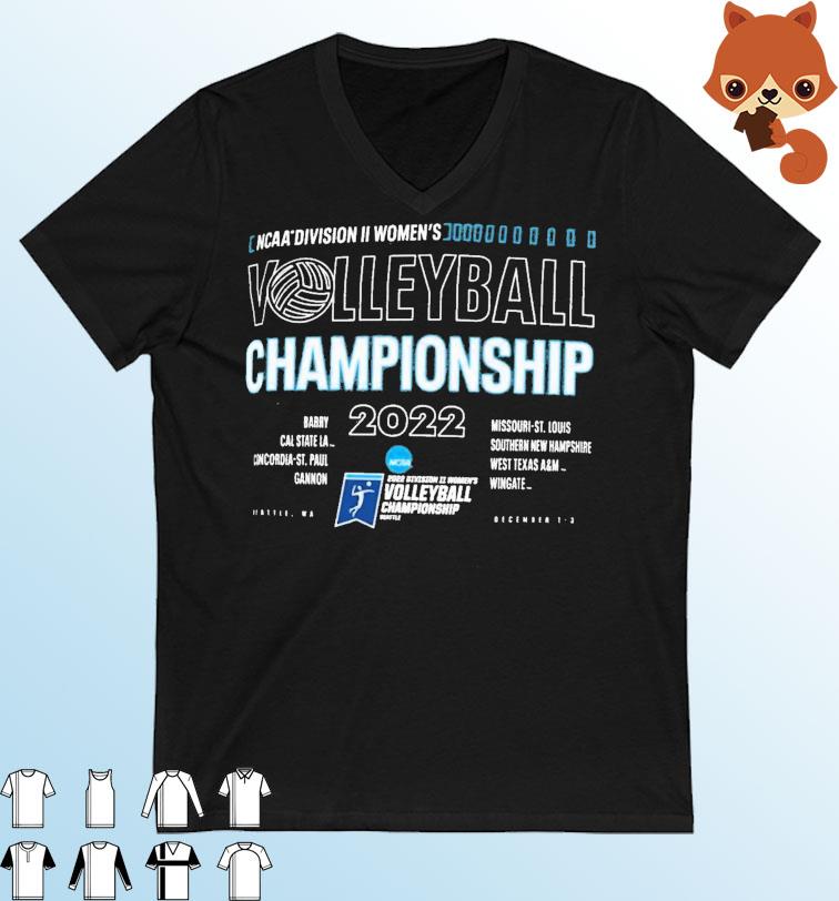 2022 NCAA Division II Women's Volleyball National Championship Shirt