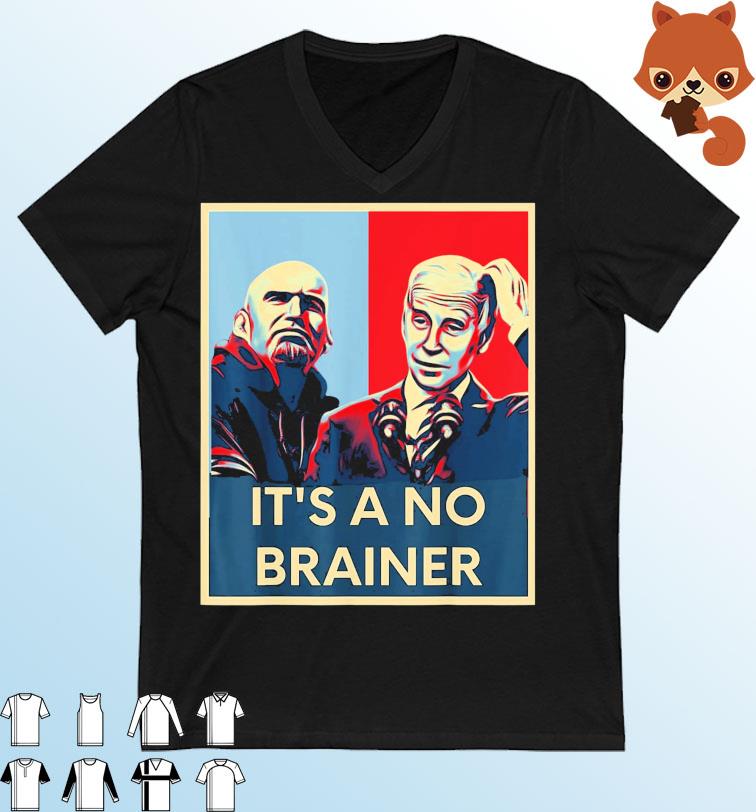 Biden Fetterman 2024 It’s a No Brainer Trump Xmas Political T-Shirt