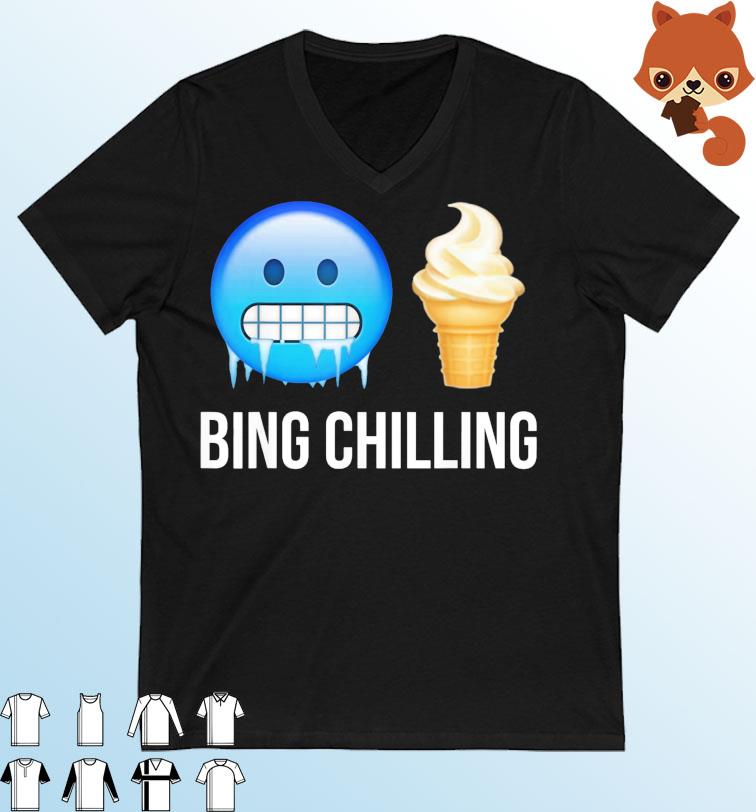 Bing Chilling Ice Cream Meme T-Shirt