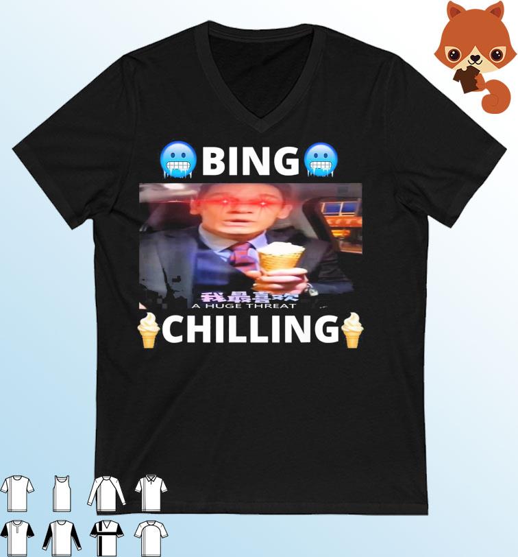 Bing Shi Ling Bing Chilling John Xina Ice Cream Chinese Meme T-Shirt