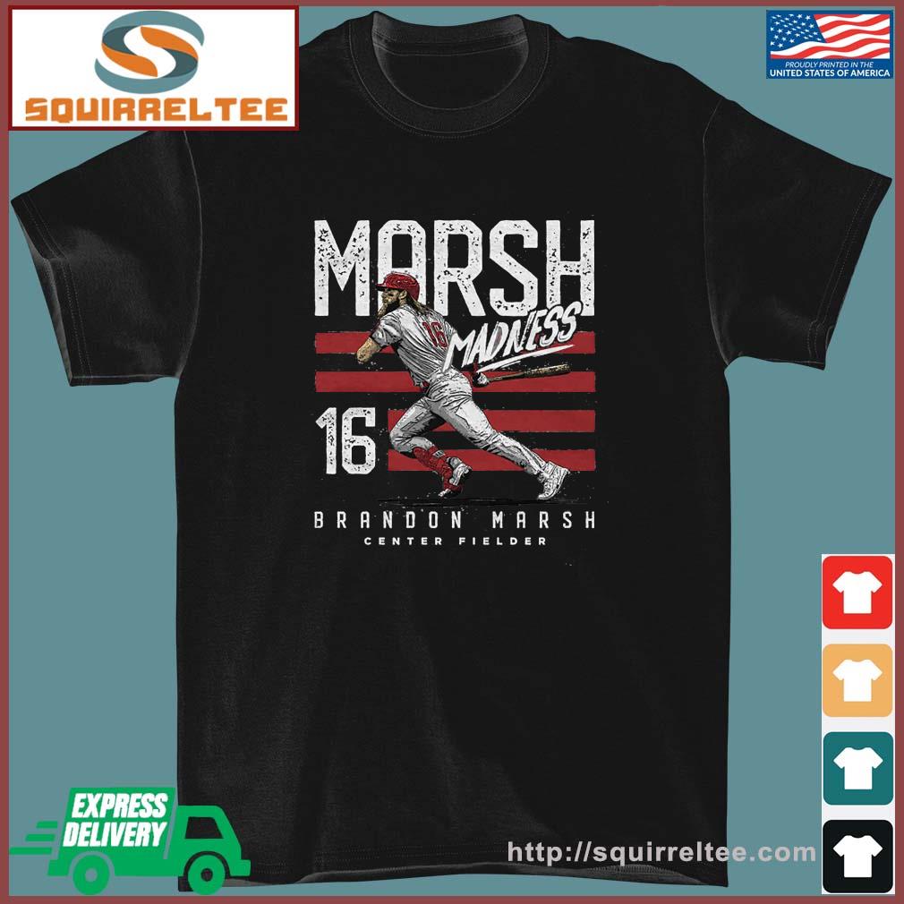 Brandon Marsh Philadelphia Phillies Marsh Madness Stripes Shirt