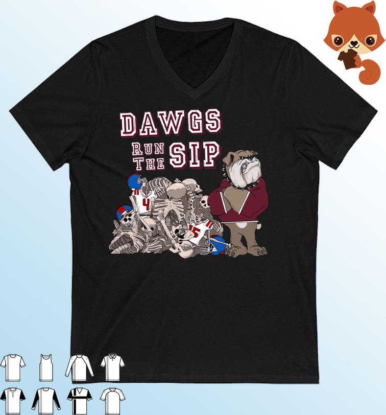 Dawgs Run The Sip Mississippi State Bulldogs Beat Ole Miss Rebels Shirt