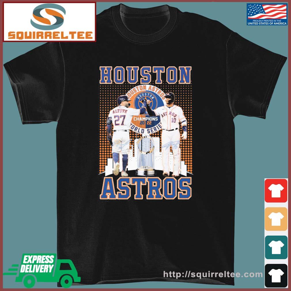 Jose Altuve And Yuli Gurriel Houston Astros World Series Champions 2022 Signatures Shirt