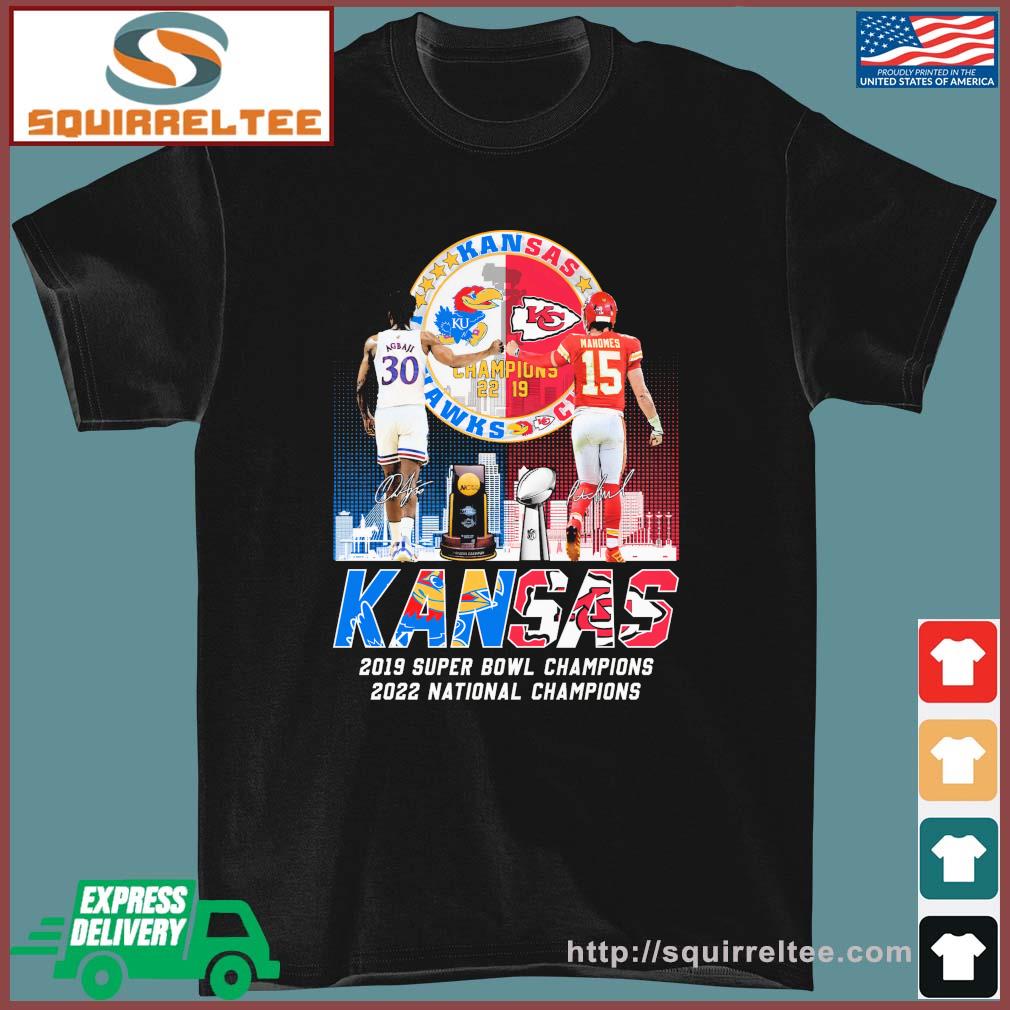 Kansas City Of Champions Kansas Jayhawks And Kansas Chiefs T-Shirt