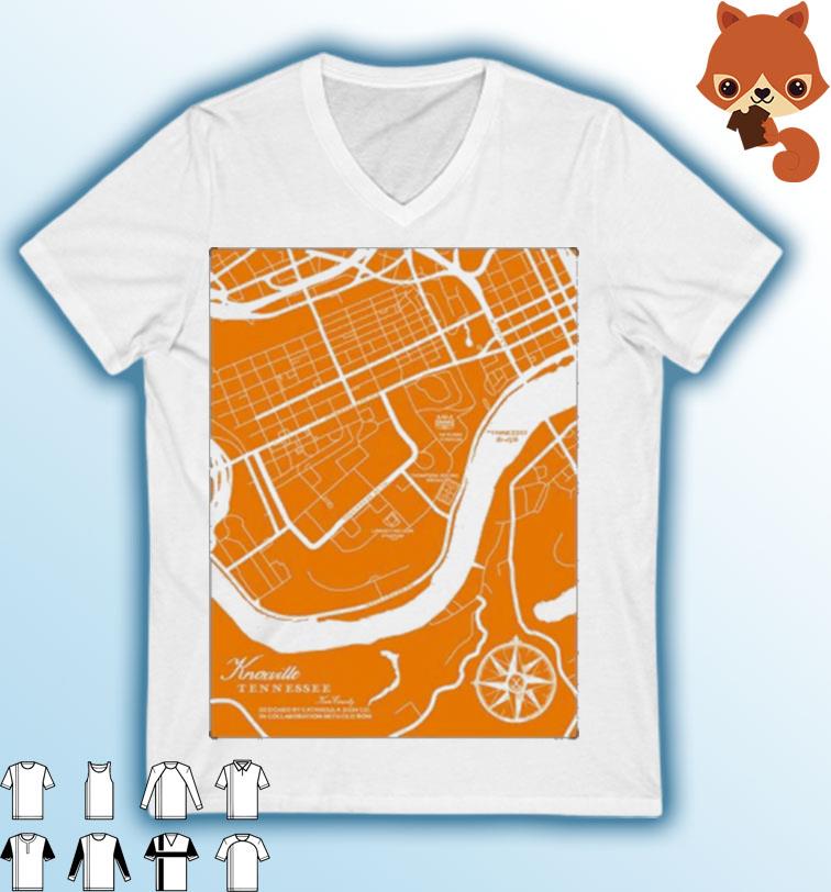 Knoxville, Tennessee College Map Shirt