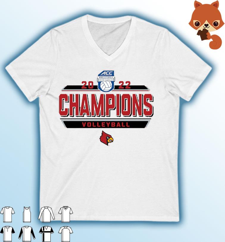 Louisville Cardinals 2022 ACC Volleyball Regular Season Champions Locker Room T-Shirt