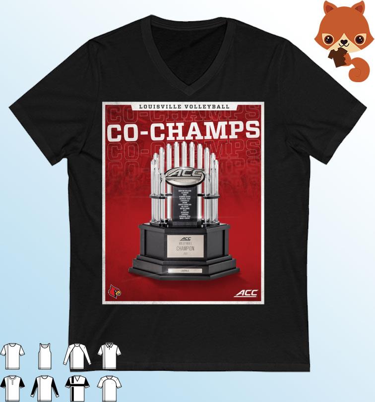 Louisville Cardinals Co-Champs 2022 ACC Volleyball Champions Shirt