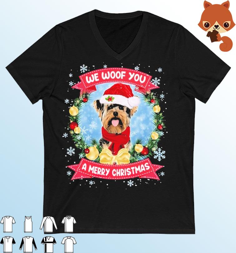 Merry Woofmas Yorkshire Terrier Dog Christmas Shirt