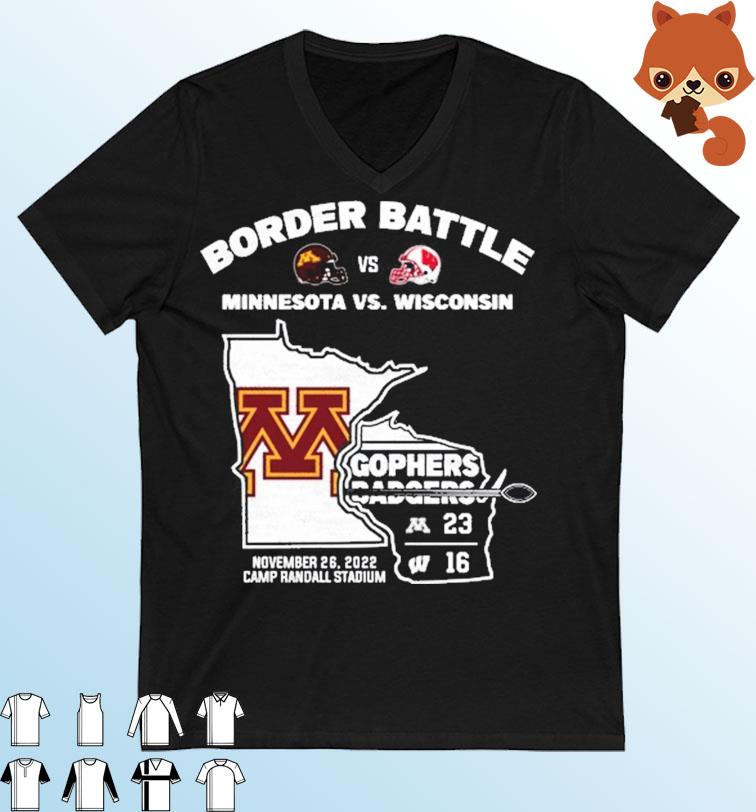 Minnesota Golden Gophers Border Battle 23-16 Wisconsin Badgers Shirt