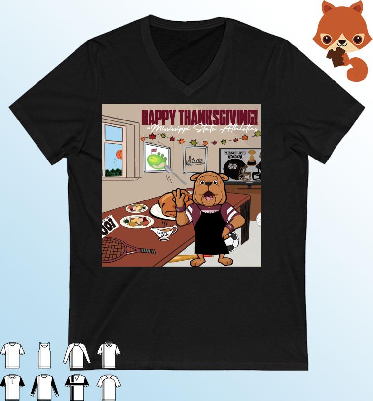 Mississippi State Bulldogs Happy Thanksgivings shirt