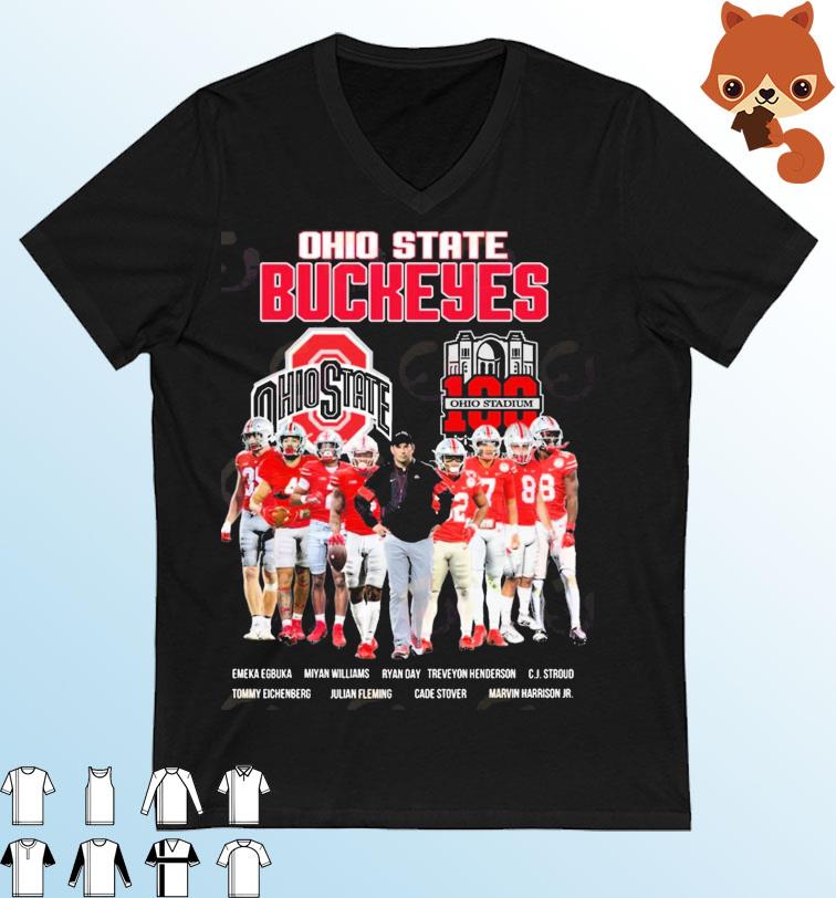 Ohio State Buckeyes Football Team 100th Anniversary Ohio Stadium Shirt