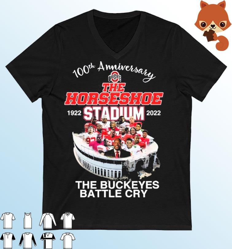 Ohio State Buckeyes Team 100th Anniversary The Horseshoe Stadium 1922-2022 Shirt