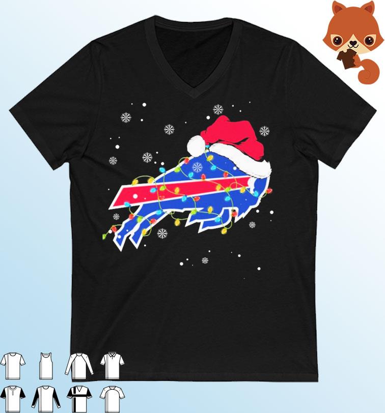 Santa Buffalo Bills NFL Logo Christmas Shirt