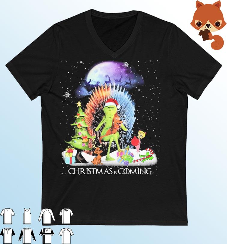 Santa Grinch Game Of Thrones Christmas Is Coming Shirt
