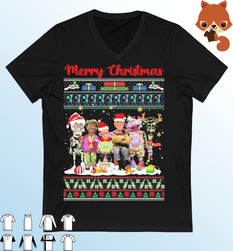 Santa Jeff Dunham Characters Merry Christmas Ugly Shirt