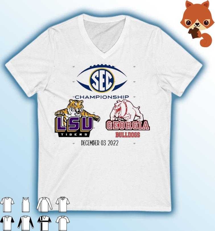 SEC Championship Game LSU Tigers vs Georgia Bulldogs December 3, 2022 Shirt