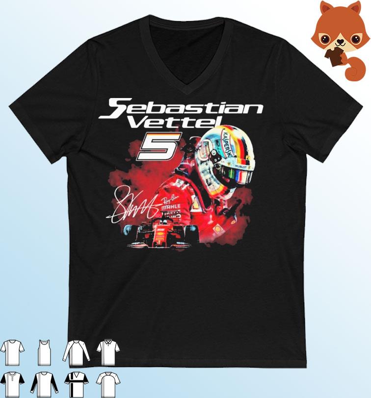 Thank You Sebastian Vettel 5 Signatures Shirt