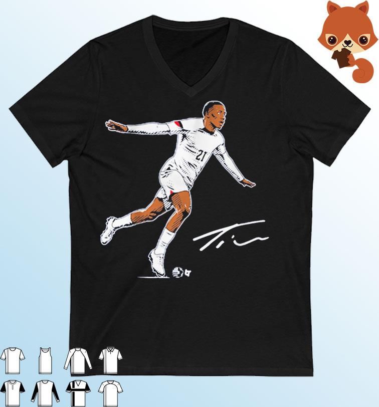 USA Soccer Timothy Weah Signature Shirt
