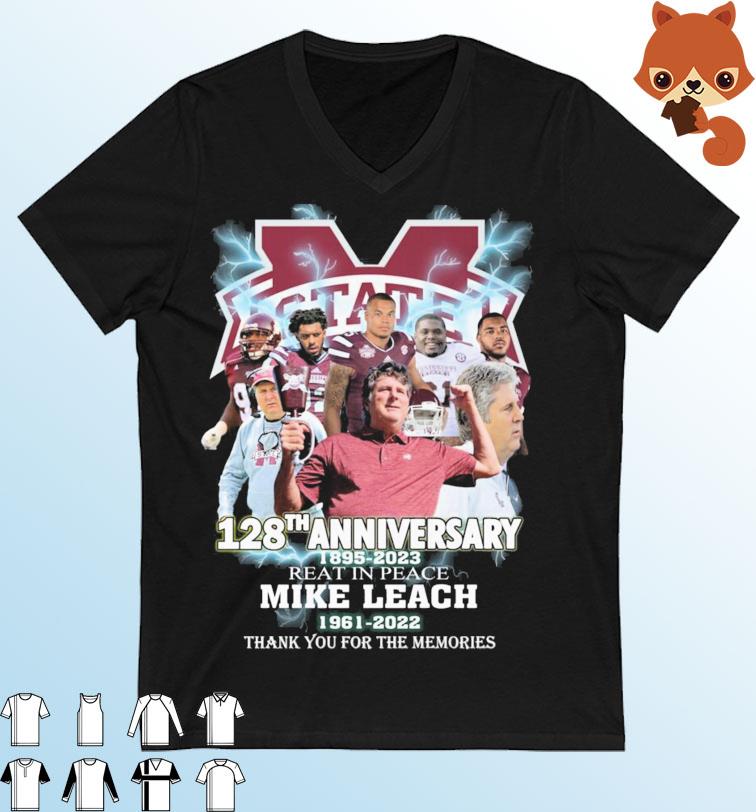 128th Anniversary 1958-2023 Rest In Peace Mike Leach Thank You For The Memories Shirt