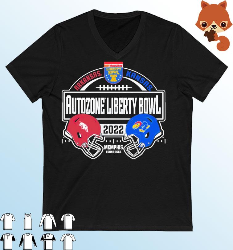 2022 Liberty Bowl Matchup Arkansas Razorbacks Vs Kansas Jayhawks Shirt