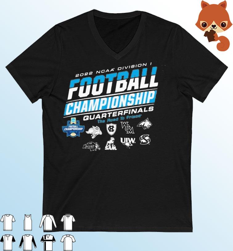 2022 NCAA Division I Football Championship Quarterfinals The Road To Frisco shirt