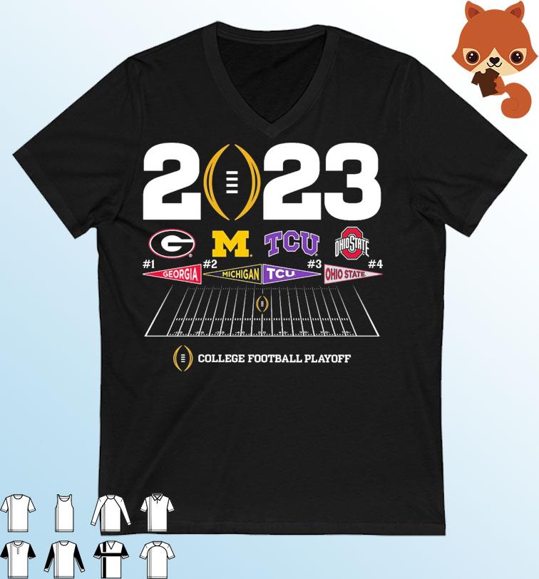 4-Team 2023 College Football Playoff Shirt