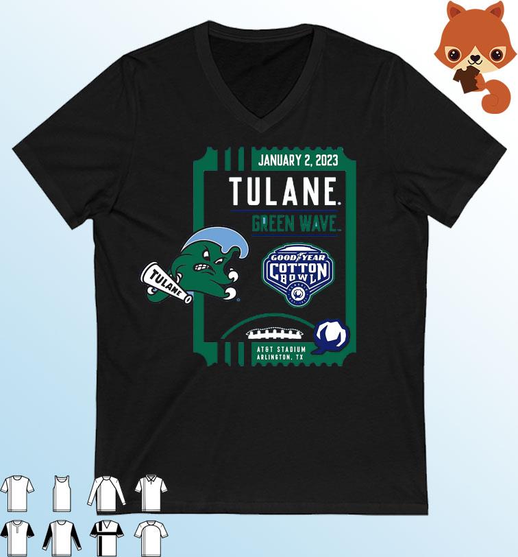 Tulane Green Wave 2023 Goodyear Cotton Bowl Arlington Shirt