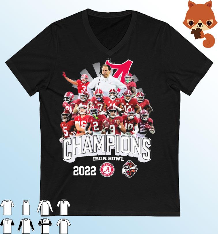 Alabama Crimson Tide Team Champions Iron Bowl 2022 Shirt