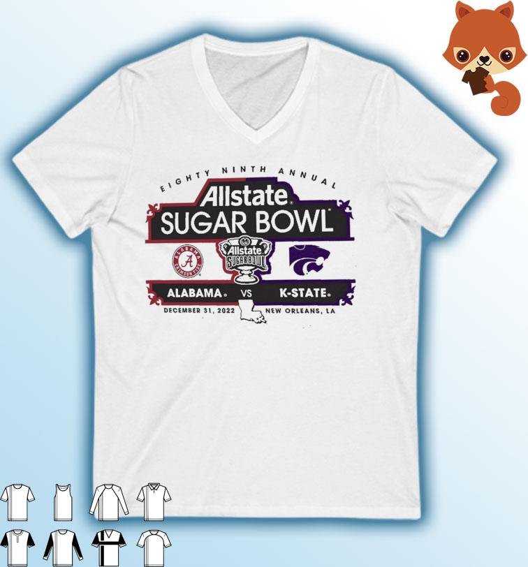 Alabama vs K-state Eighty Ninth Annual Allstate Sugar Bowl 2022 shirt