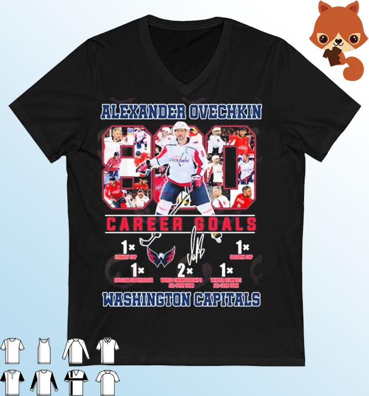 Alexander Ovechkin 800 Career Goals Washington Capitals T-Shirt
