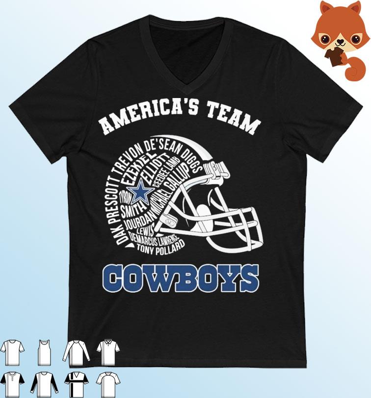 America's Team Dallas Cowboys Vintage Helmet Shirt