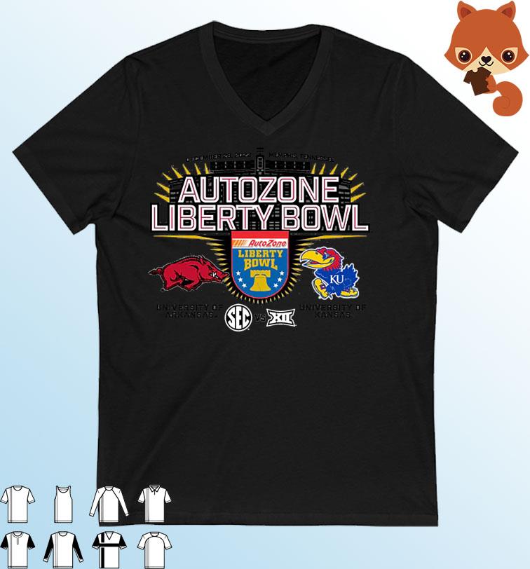 Autozone Liberty Bowl Final Championship 2022 University Of Kansas vs University Of Arkansas shirt