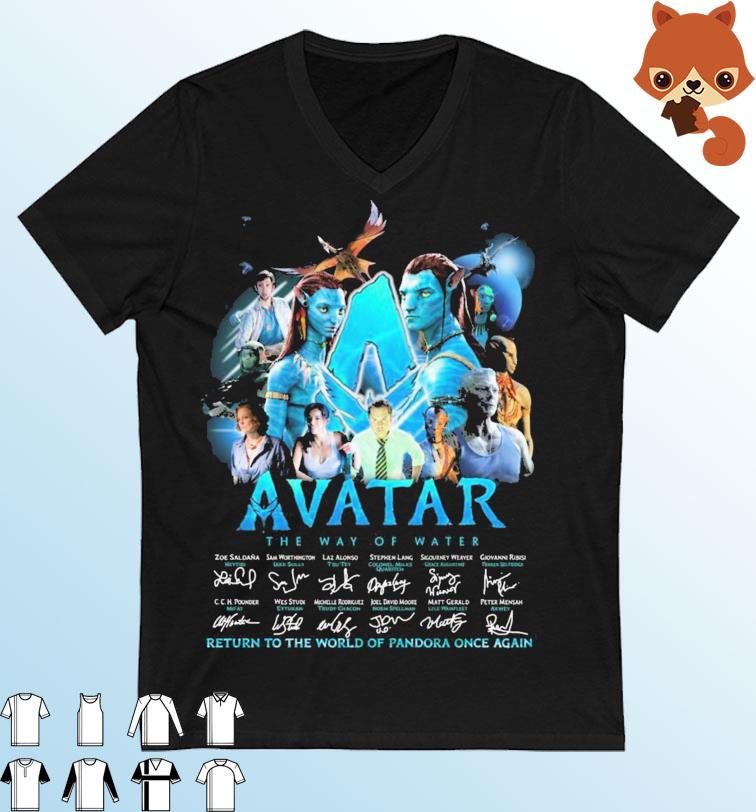 Avatar The Way Of Water Return To The World Of Pandora Once Again Signatures Shirt