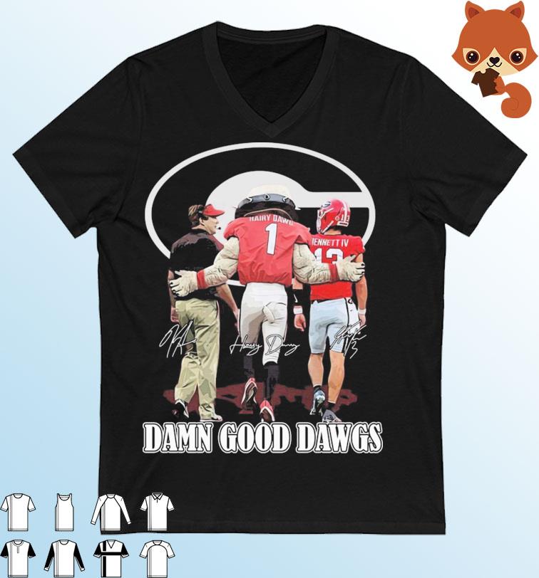 Damn Good Dawgs Georgia Bulldogs Signatures Shirt