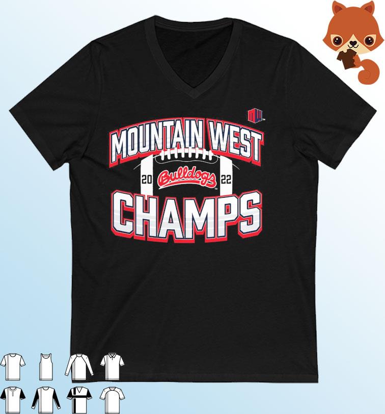 Fresno State Bulldogs 2022 Mountain West Football Conference Champions Icon Bold T-Shirt