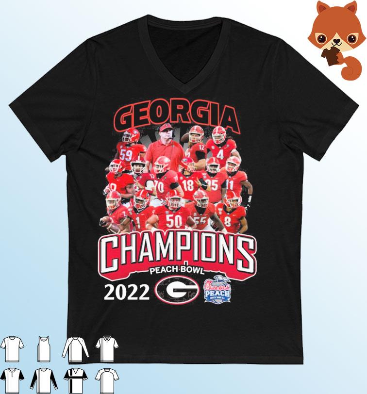 Georgia Bulldogs Champions Peach Bowl 2022 Shirt