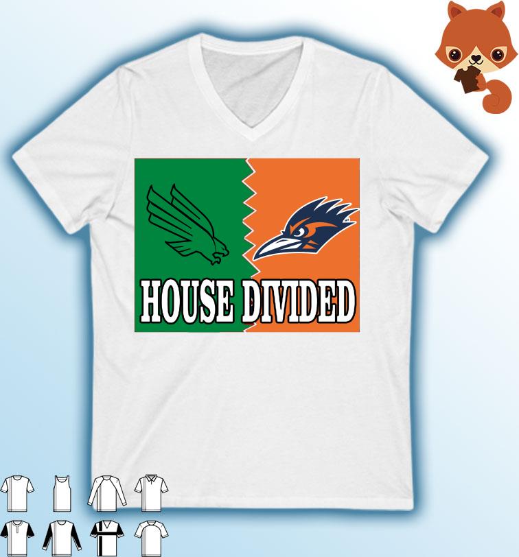 House Divided North Texas Mean Green Vs Utsa Roadrunners Shirt